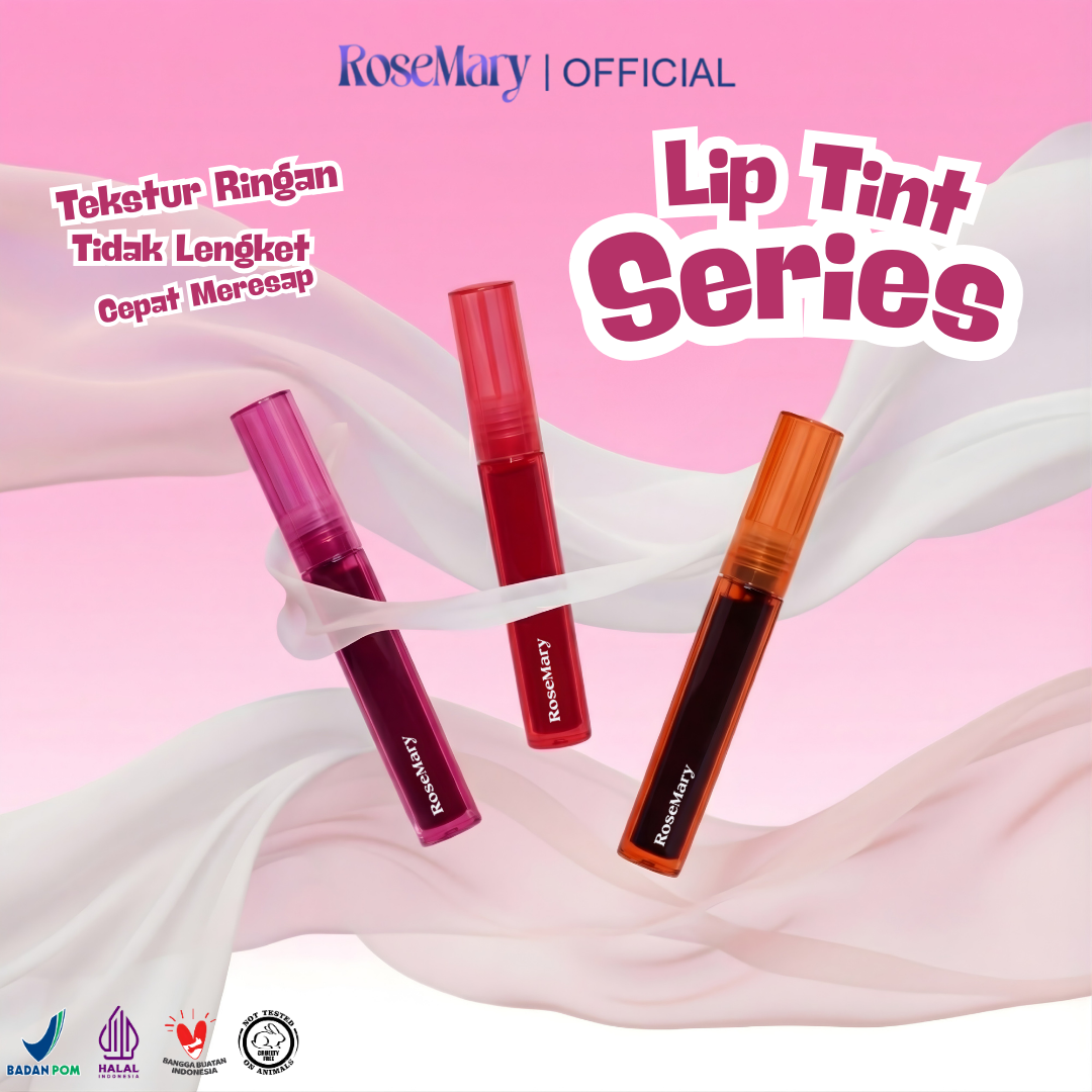 Rosemary Velvet Glow Water TintVITAMIN PELEMBAB BIBIR GLOSSY BEBAS KERING DAILY NATURAL LOOK TAHAN LAMA - Image 7