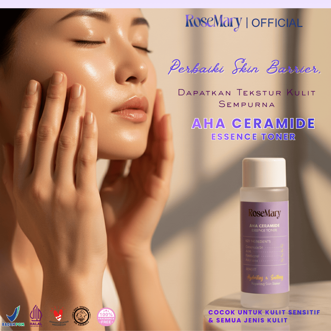 ROSEMARY AHA Ceramide Essence Toner 100 ml | Brightening Toner | Soothing Toner | Barrier toner | Exfoliating toner toner badan face mist hydrating AHA Toner - Image 6