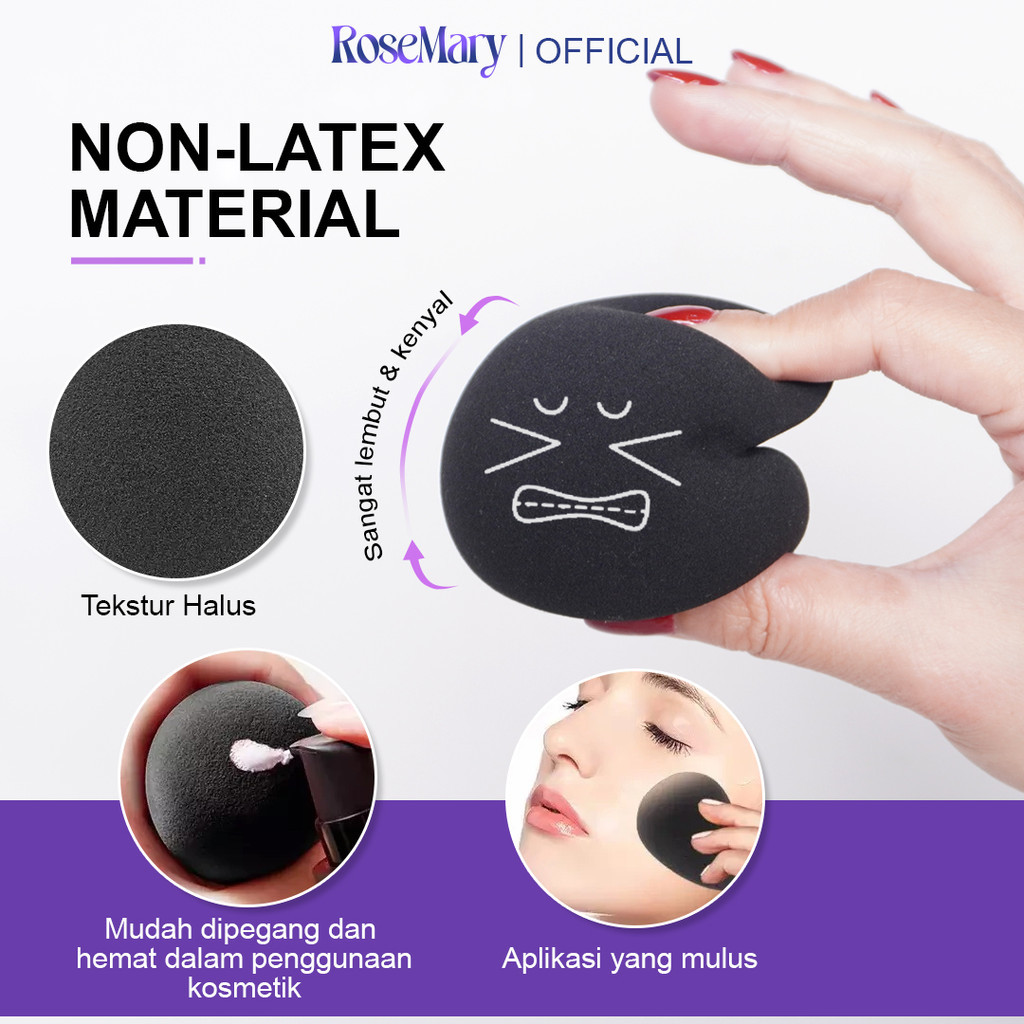 Rosemary Beauty Blender Latex Free for Sensitive skin Hypoallergenic Komestik Tools Beauty Blender SPONGE MUA PROFESIONAL PUFF FOUNDATION CONCEALER CREAM BLUSH - Image 4