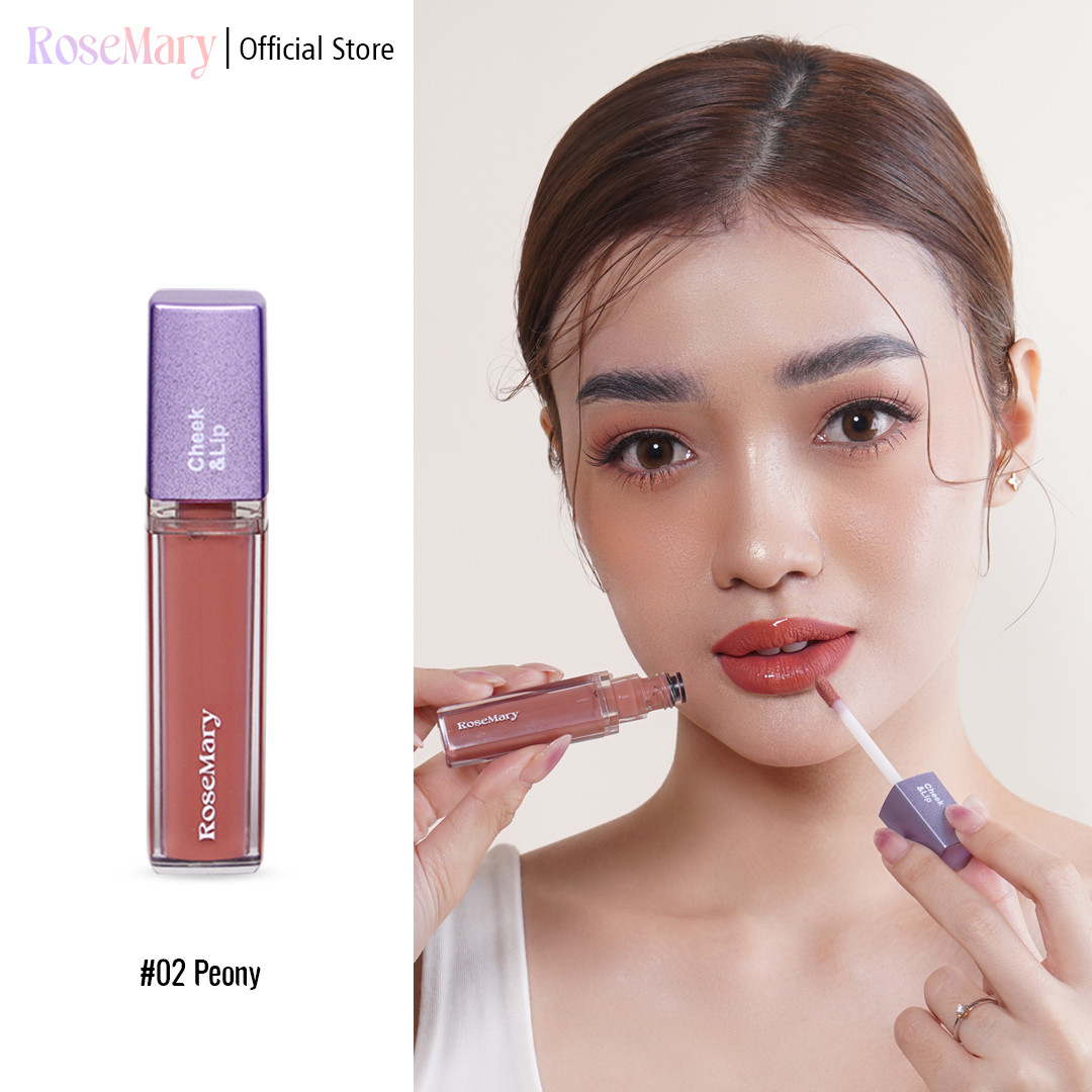 Rosemary Cheek&Lip 02 Peony | Lip Cream | Blush On Cream | Eyeshadow Cream | Matte Finish - Makeup - Image 9