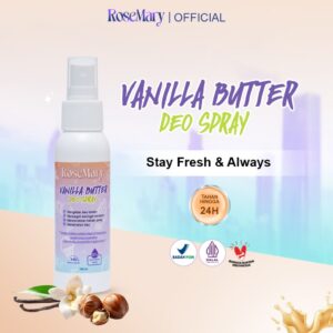 Rosemary Vanilla Butter Deo Spray | Deodorant Spray| Deodoran Tawas |  Anti Bau Badan