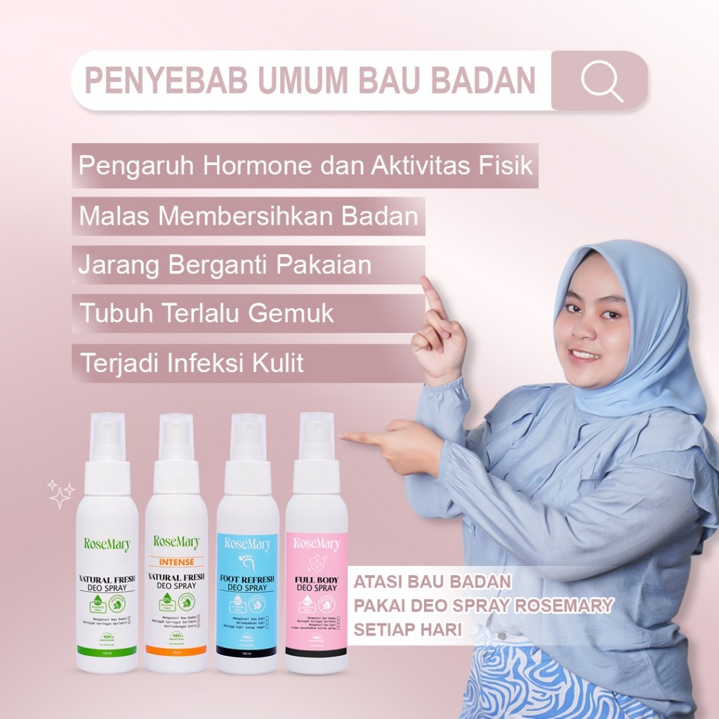 Rosemary Foot Refresh Deo Spray | Deo Spray | Spray Kaki | Anti Bau Kaki | Kaki Pecah pecah | Spray Kaki - Image 6