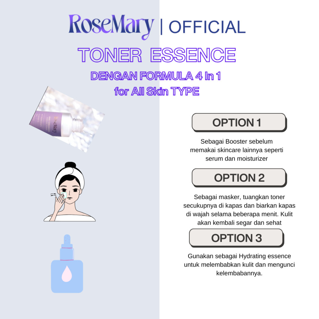 ROSEMARY AHA Ceramide Essence Toner 100 ml | Brightening Toner | Soothing Toner | Barrier toner | Exfoliating toner toner badan face mist hydrating AHA Toner - Image 13