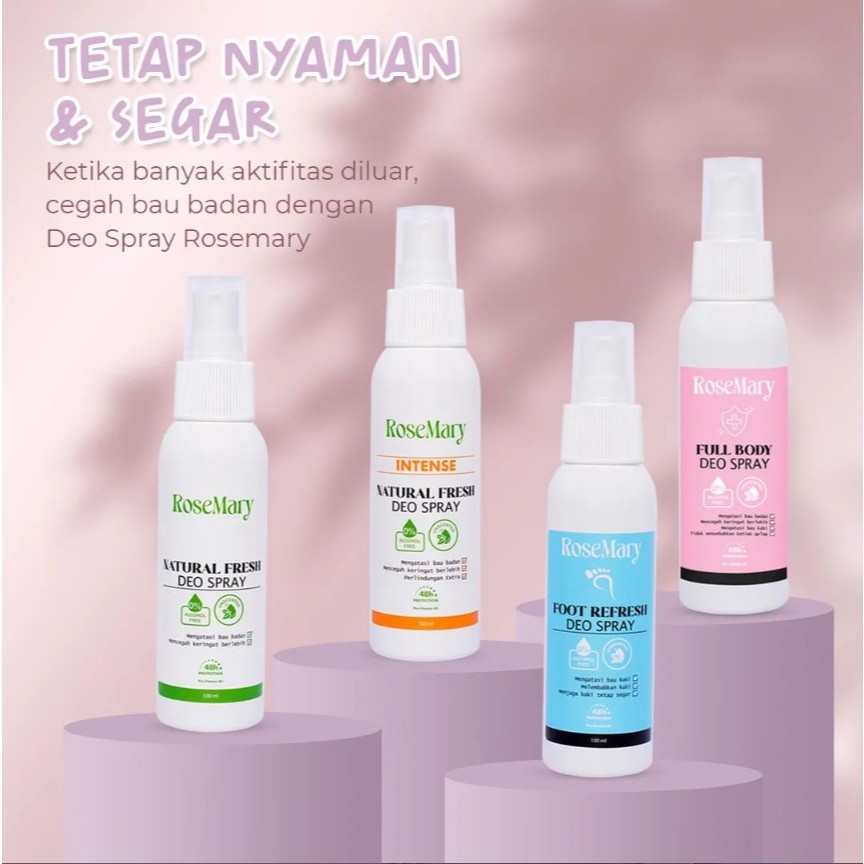 Rosemary Foot Refresh Deo Spray | Deo Spray | Spray Kaki | Anti Bau Kaki | Kaki Pecah pecah | Spray Kaki - Image 8