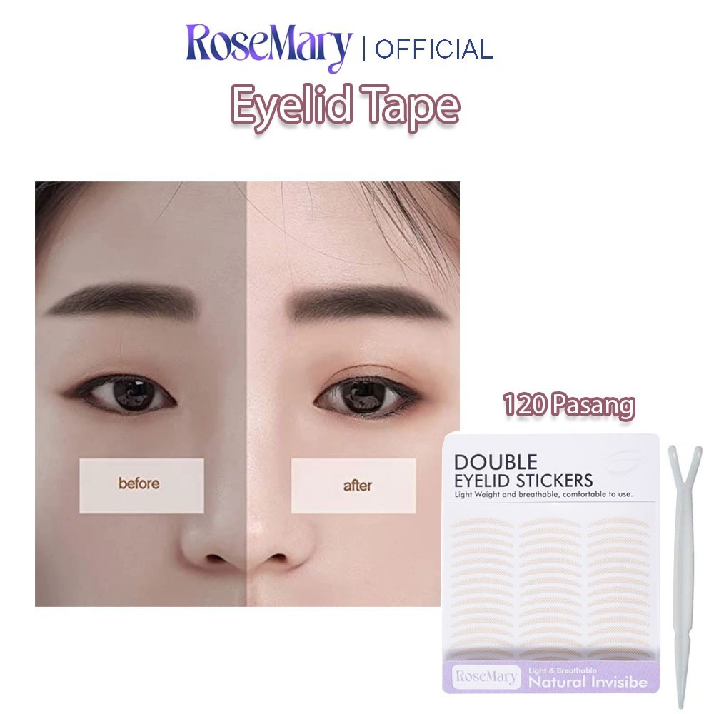 Rosemary Eyelid Tape Scoot Mata Isi 120 Pasang Lipatan Mata Scocth Mata Invisible Eyelid Tape LEM STIKER KELOPAK SELOTIP - Image 4