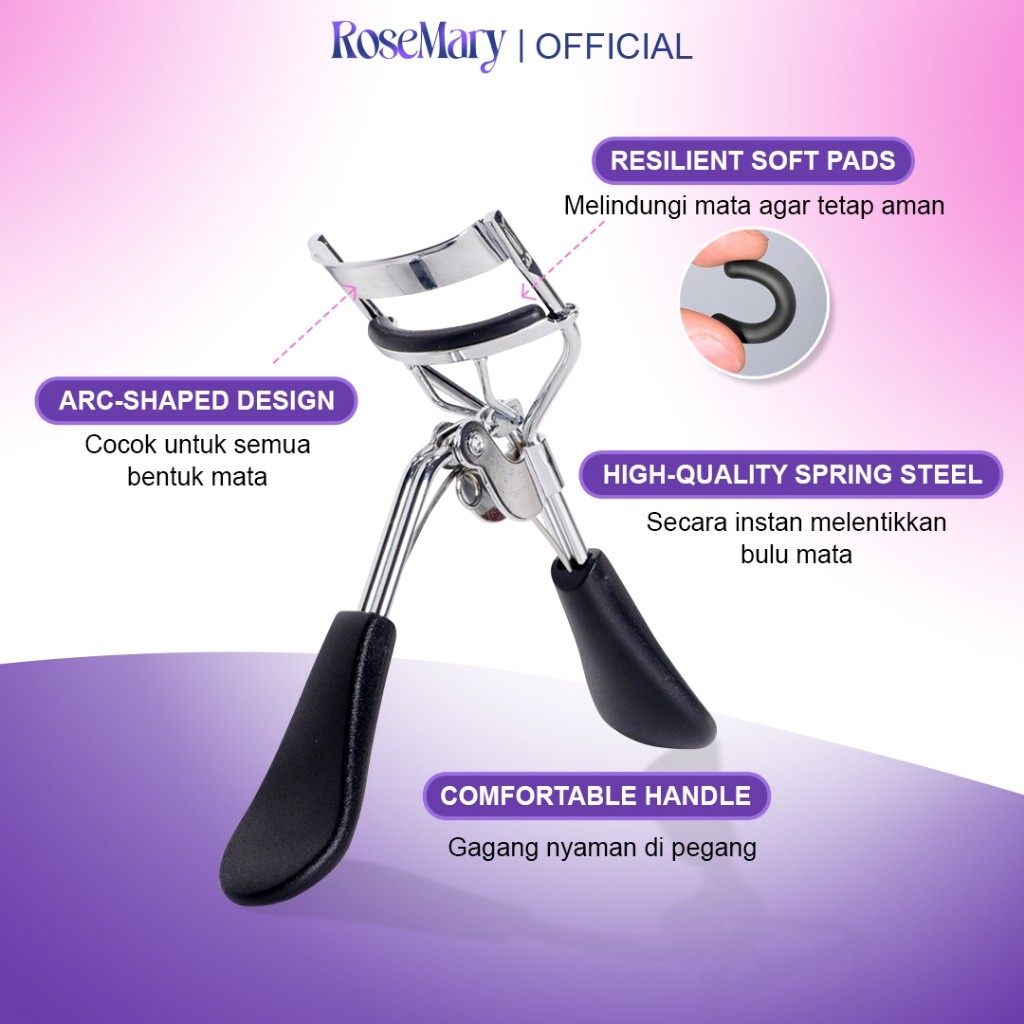 Rosemary Eyelash Curler | Penjepit bulu mata | Alat kecantikan | Pelentik Bulu Mata | Eyelash | Bulu Mata Lentik - Image 9