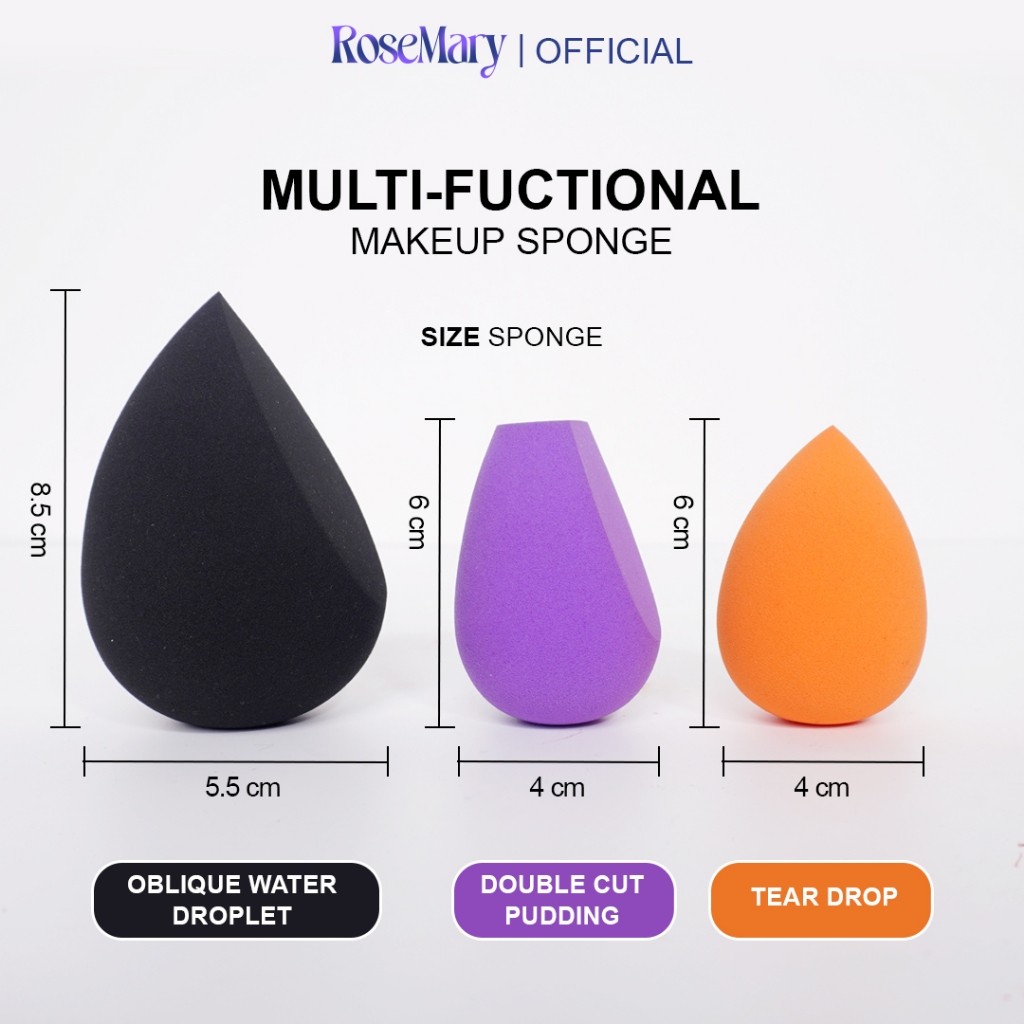 Rosemary Beauty Blender Latex Free for Sensitive skin Hypoallergenic Komestik Tools Beauty Blender SPONGE MUA PROFESIONAL PUFF FOUNDATION CONCEALER CREAM BLUSH - Image 6