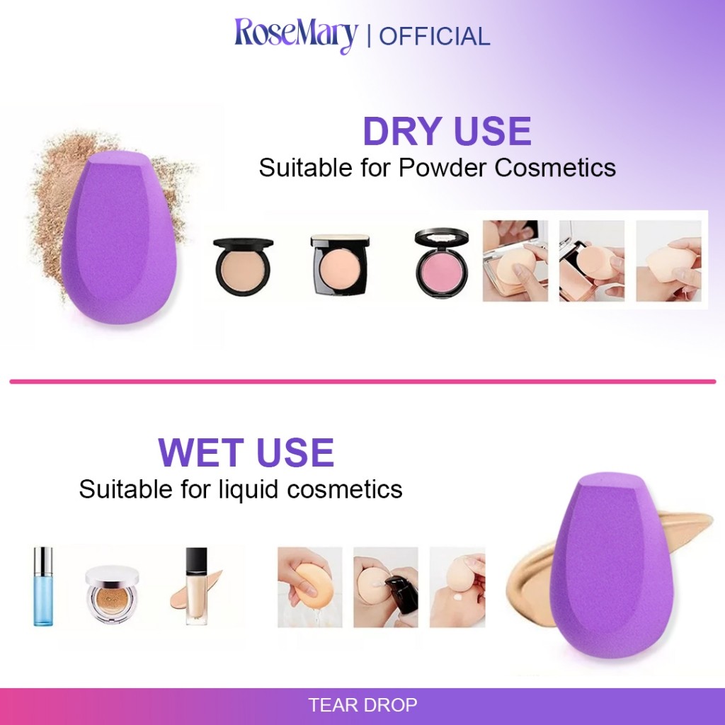 Rosemary Beauty Blender Latex Free for Sensitive skin Hypoallergenic Komestik Tools 60x40 mm Sponge - Image 9