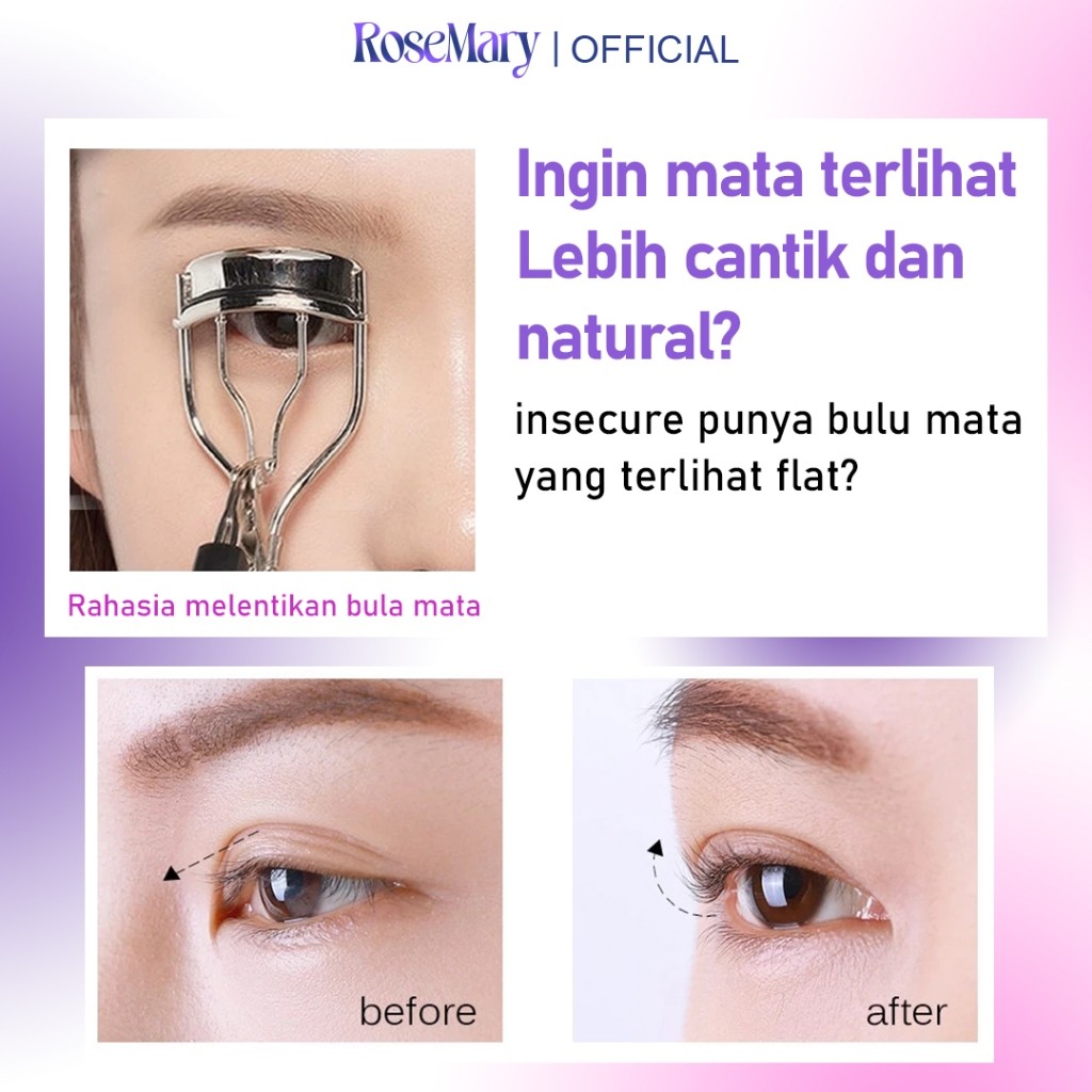 Rosemary Eyelash Curler | Penjepit bulu mata | Alat kecantikan | Pelentik Bulu Mata | Eyelash | Bulu Mata Lentik - Image 8