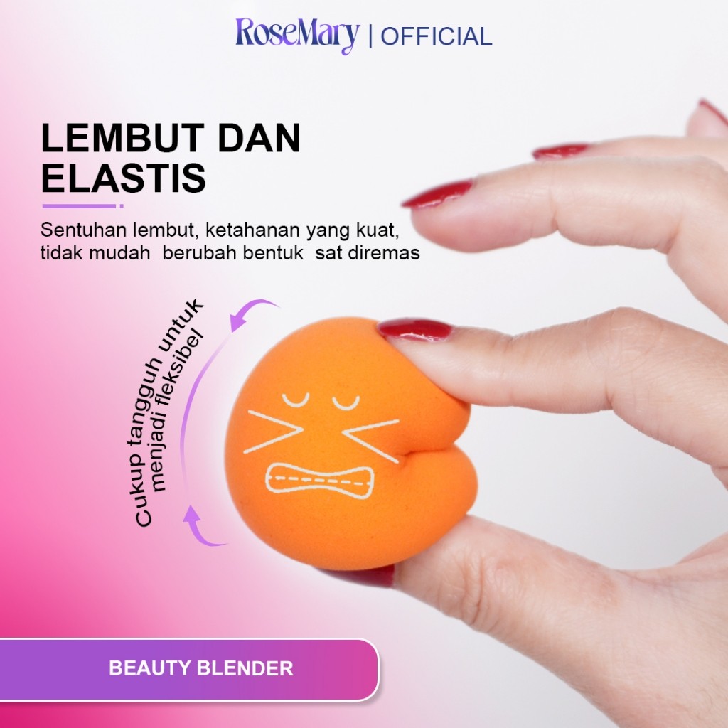 Rosemary Beauty Blender Latex Free for Sensitive skin Hypoallergenic Komestik Tools 60x40 mm Sponge - Image 5