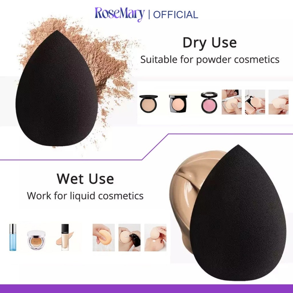 Rosemary Beauty Blender Latex Free for Sensitive skin Hypoallergenic Komestik Tools Beauty Blender SPONGE MUA PROFESIONAL PUFF FOUNDATION CONCEALER CREAM BLUSH - Image 9