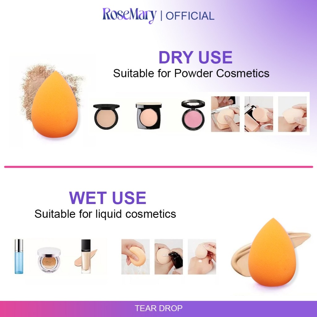 Rosemary Beauty Blender Latex Free for Sensitive skin Hypoallergenic Komestik Tools 60x40 mm Sponge - Image 8