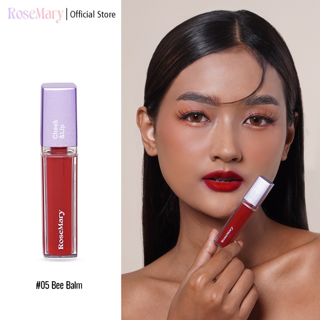 Rosemary Cheek&Lip 06 Bee Balm | Lip Cream | Blush On Cream | Eyeshadow Cream | Matte Finish-Makeup - Image 7