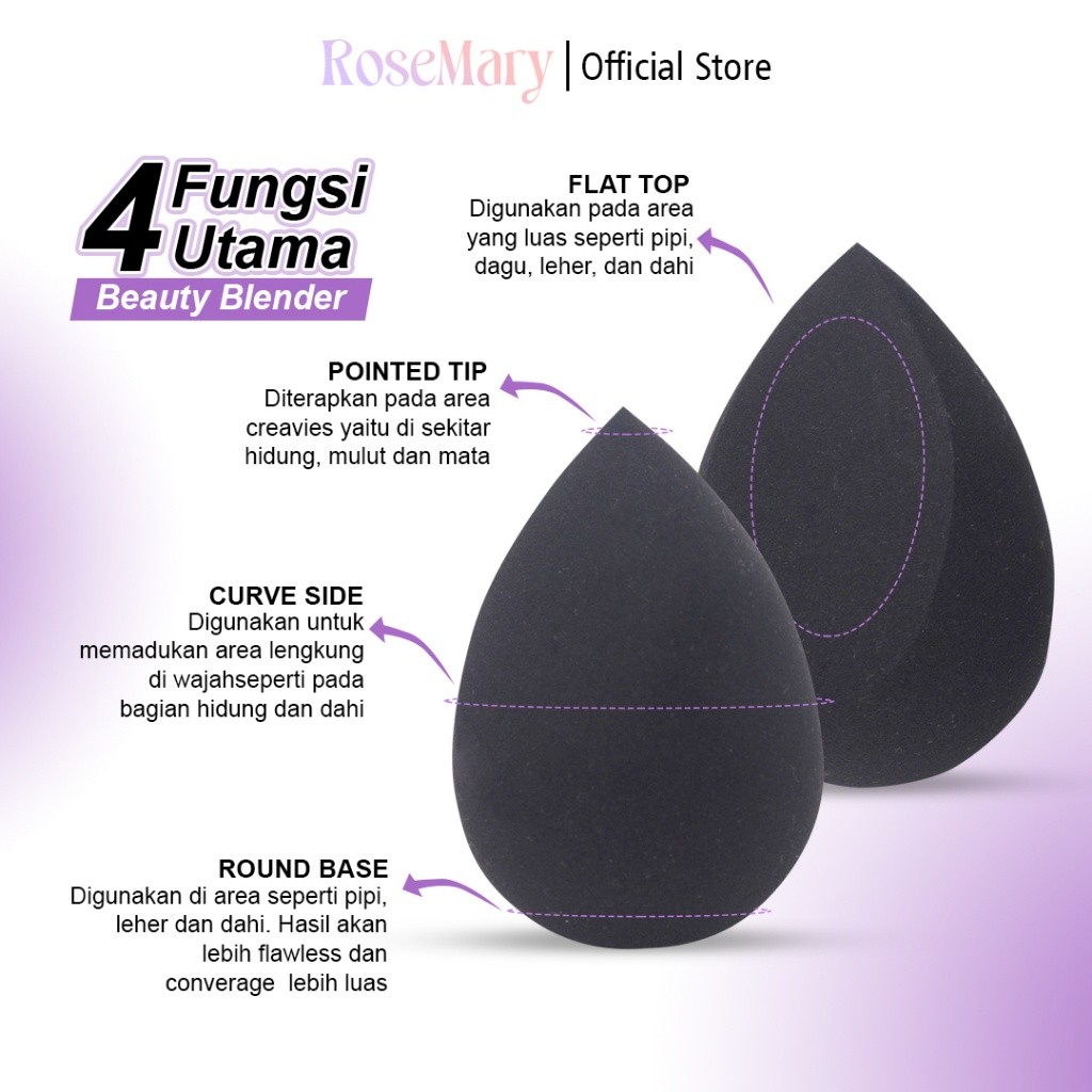 Rosemary Beauty Blender Latex Free for Sensitive skin Hypoallergenic Komestik Tools Beauty Blender SPONGE MUA PROFESIONAL PUFF FOUNDATION CONCEALER CREAM BLUSH - Image 7