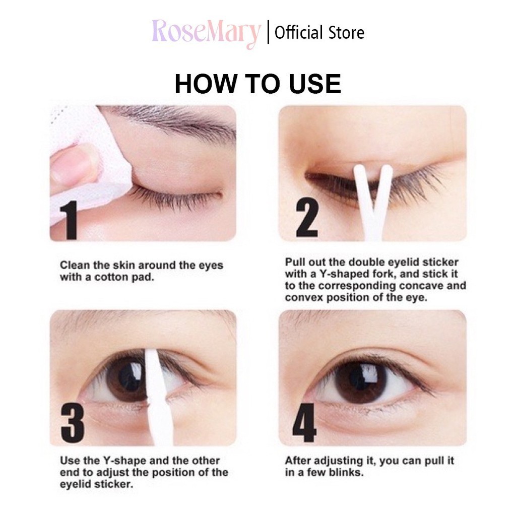 Rosemary Eyelid Tape Scoot Mata Isi 120 Pasang Lipatan Mata Scocth Mata Invisible Eyelid Tape LEM STIKER KELOPAK SELOTIP - Image 2