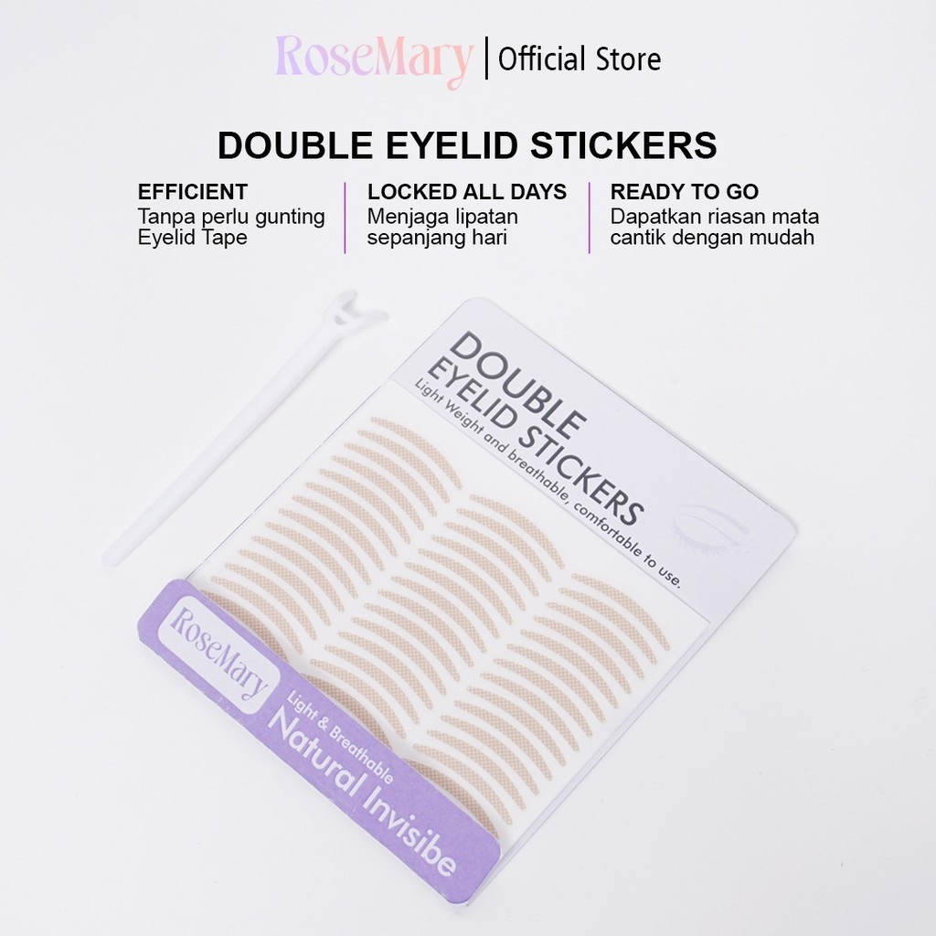 Rosemary Eyelid Tape Scoot Mata Isi 120 Pasang Lipatan Mata Scocth Mata Invisible Eyelid Tape LEM STIKER KELOPAK SELOTIP - Image 5