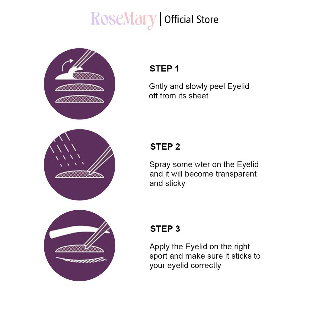 Rosemary Eyelid Tape Scoot Mata Isi 120 Pasang Lipatan Mata Scocth Mata Invisible Eyelid Tape LEM STIKER KELOPAK SELOTIP - Image 3