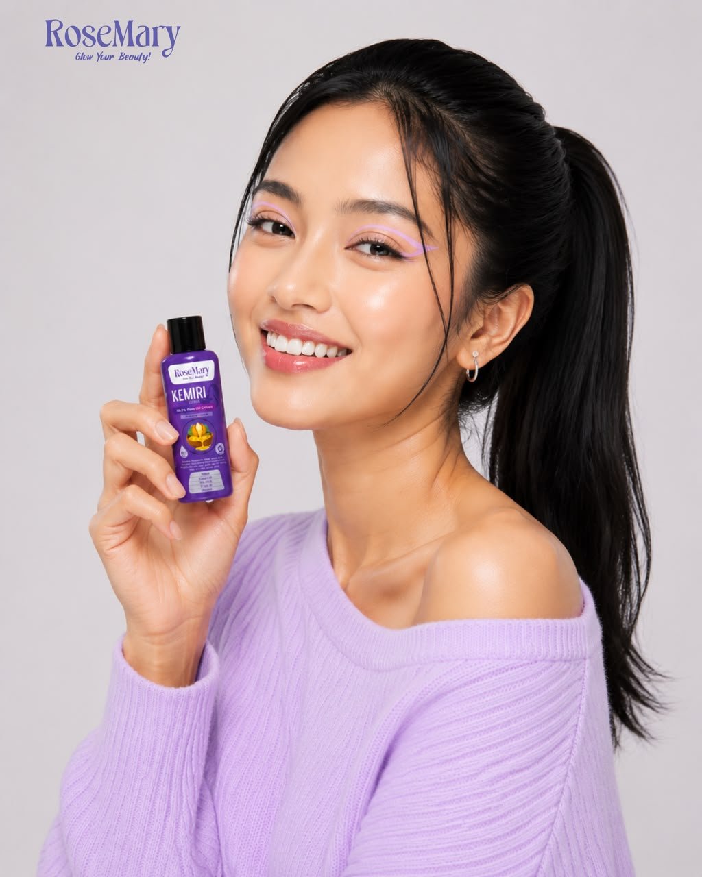 ROSEMARY Kemiri Hair Oil – Perawatan Rambut agar Tampak Sehat dan Berkilau - Image 4